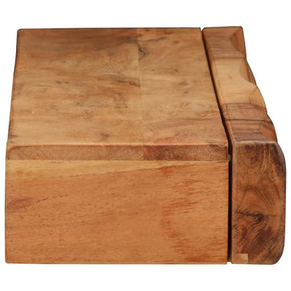 Vegghylle Tre 2 stk 80x17x8 cm heltre akasie