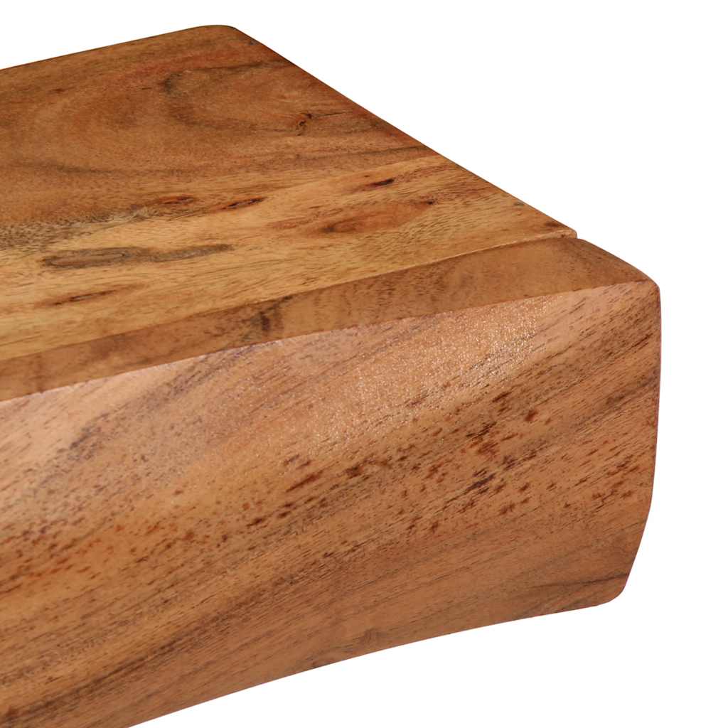 Vegghylle Tre 2 stk 80x17x8 cm heltre akasie