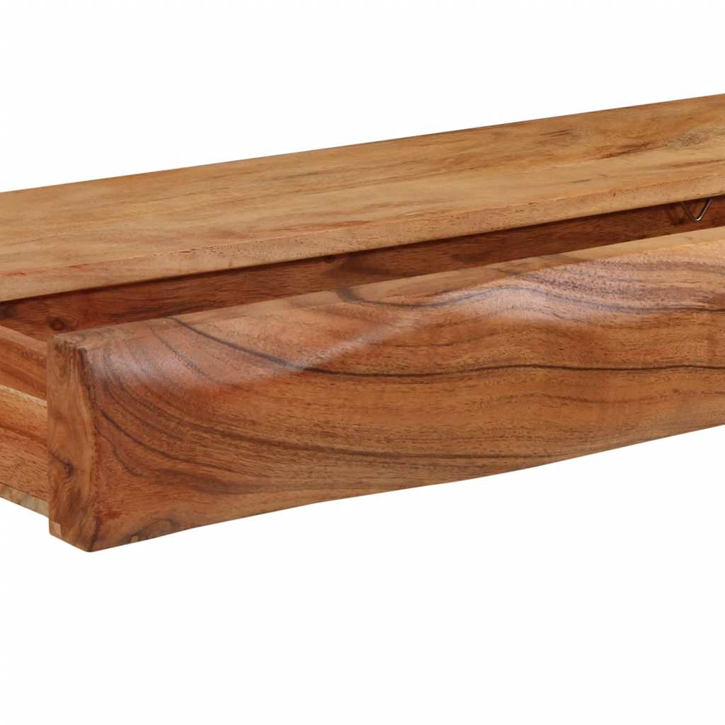 Vegghylle Tre 2 stk 80x17x8 cm heltre akasie