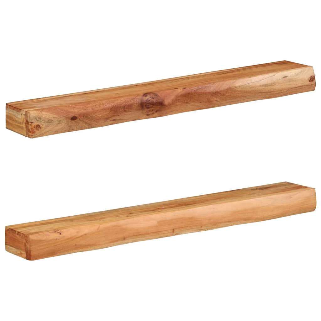 Vegghylle Tre 2 stk 100x17x8 cm heltre akasie