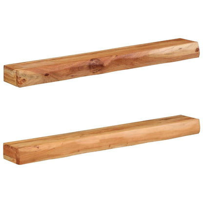 Vegghylle Tre 2 stk 100x17x8 cm heltre akasie