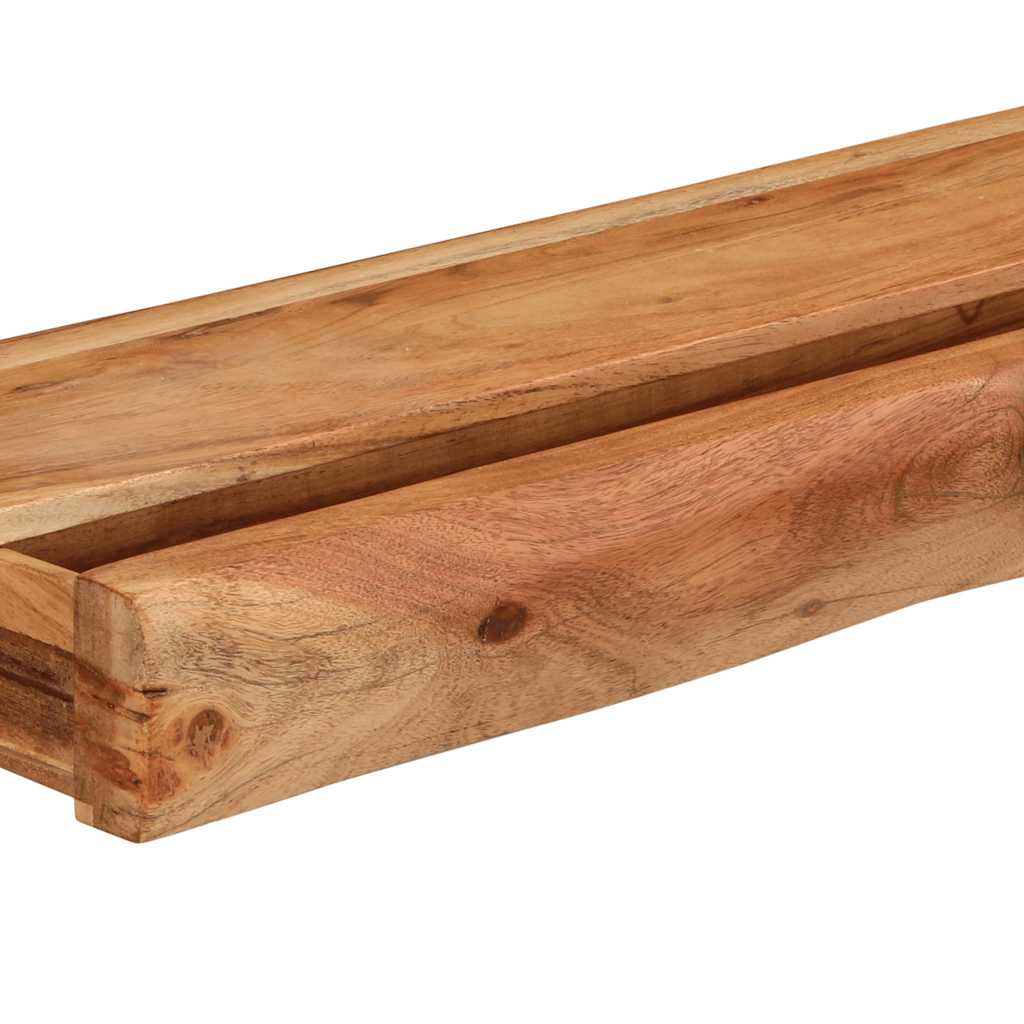 Vegghylle Tre 2 stk 100x17x8 cm heltre akasie