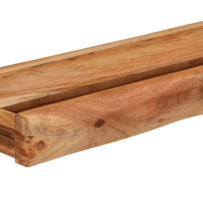 Vegghylle Tre 2 stk 100x17x8 cm heltre akasie