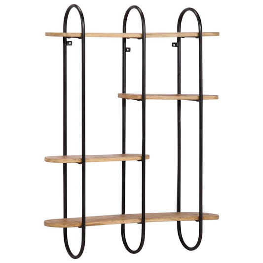 Vegghylle Tre 90x20x116,5 cm grovt heltre mangotre