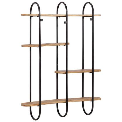 Vegghylle Tre 90x20x116,5 cm grovt heltre mangotre