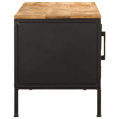 TV-Møbel Tre Tv-benk 110x35x40 cm grovt heltre mangotre