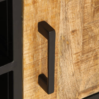 TV-Møbel Tre Tv-benk 110x35x40 cm grovt heltre mangotre