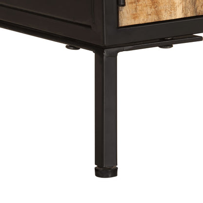 TV-Møbel Tre Tv-benk 110x35x40 cm grovt heltre mangotre