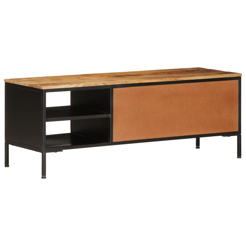 TV-Møbel Tre Tv-benk 110x35x40 cm grovt heltre mangotre