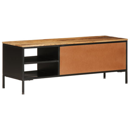 TV-Møbel Tre Tv-benk 110x35x40 cm grovt heltre mangotre