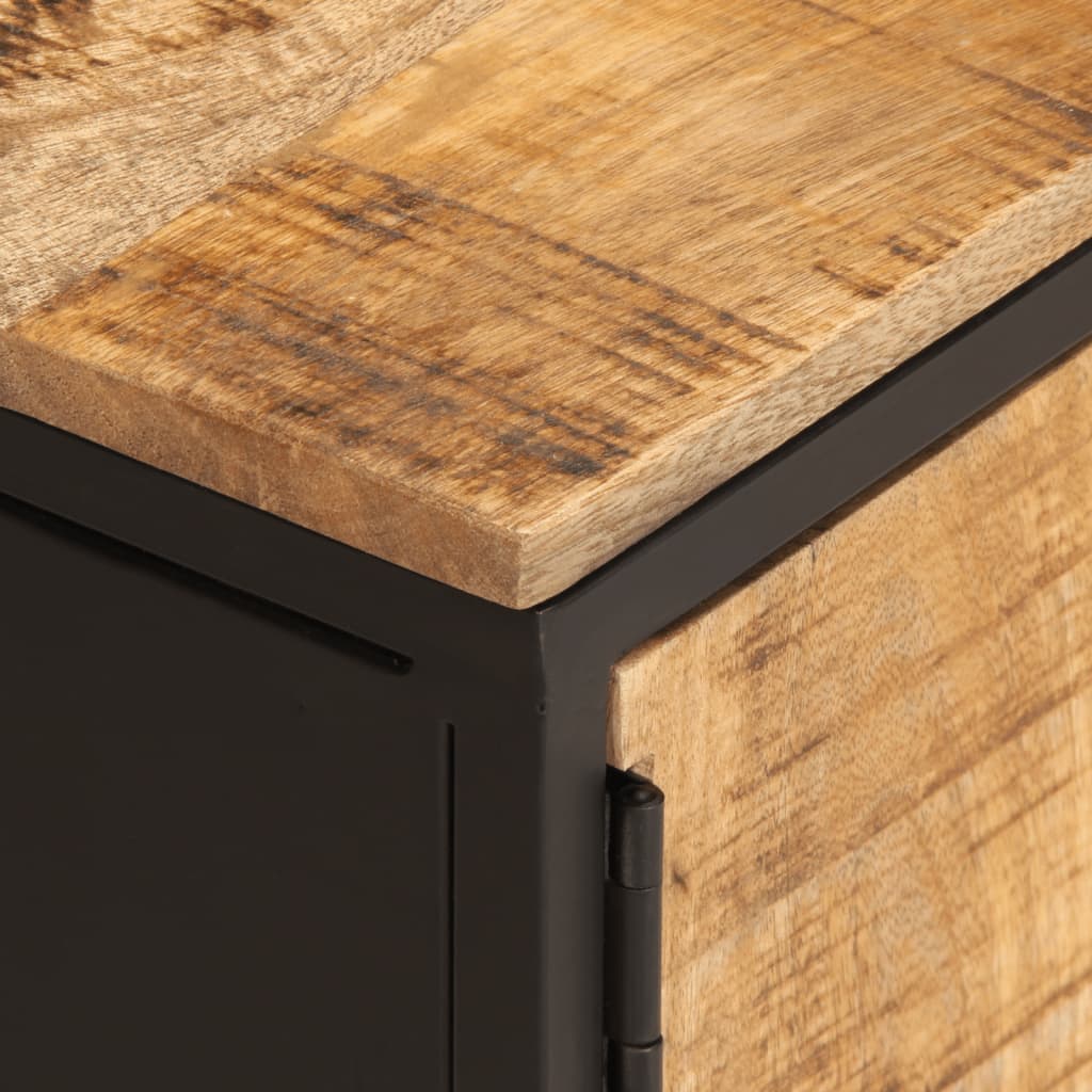 TV-Møbel Tre Tv-benk 110x35x40 cm grovt heltre mangotre