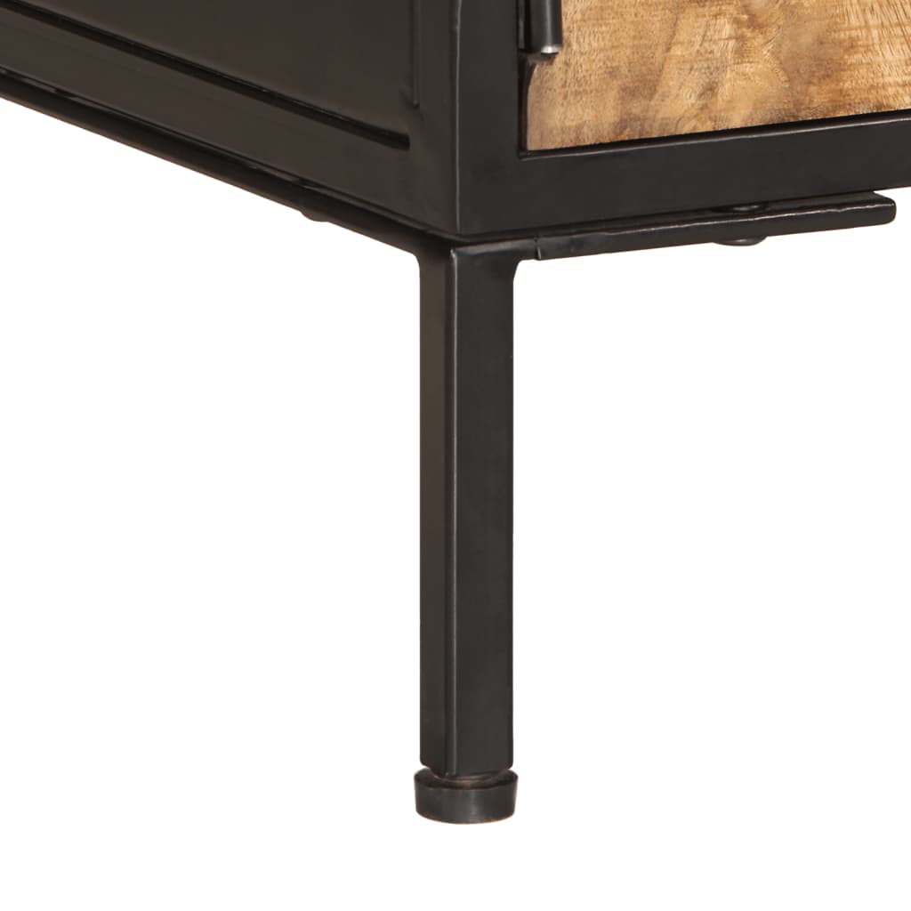 TV-Møbel Tre Tv-benk 110x35x40 cm grovt heltre mangotre