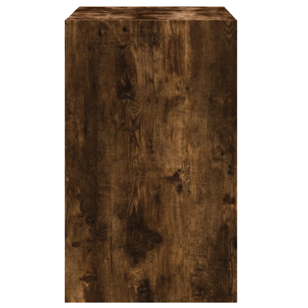 Skoskap Skohylle Skobenk Røkt Eik 60x42x69 cm