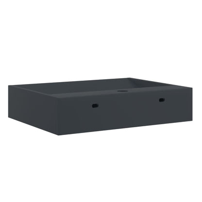 Baderomsvask 60x38x11 cm mineralstøpt/marmorstøpt antrasitt