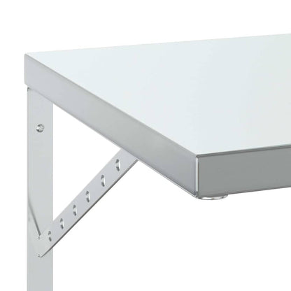 Vegghylle DIV. 2 stk 75x40 cm sølv rustfritt stål
