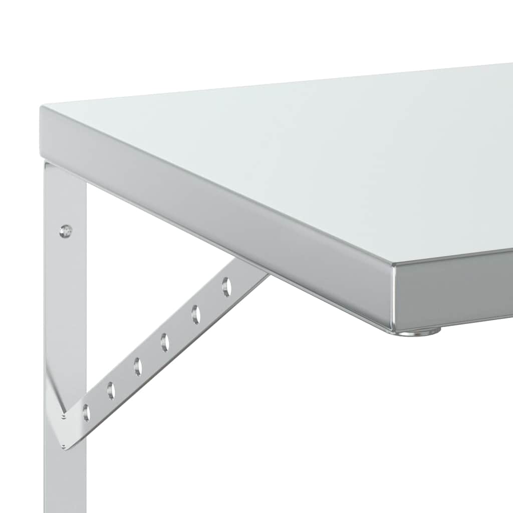 Vegghylle DIV. 2 stk 50x40 cm sølv rustfritt stål