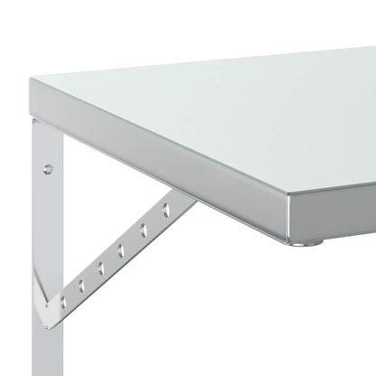 Vegghylle DIV. 2 stk 50x40 cm sølv rustfritt stål