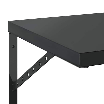 Vegghylle DIV. 2 stk 50x40 cm Svart rustfritt stål