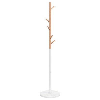 Stumtjener hvit 172 cm pulverlakkert jern