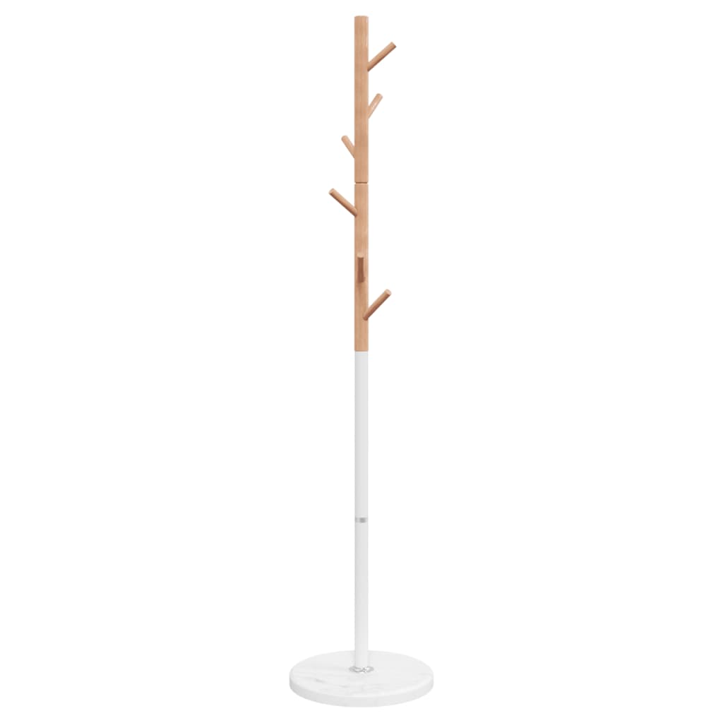 Stumtjener hvit 172 cm pulverlakkert jern