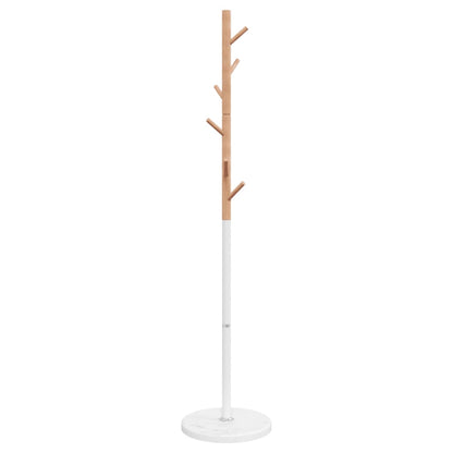 Stumtjener hvit 172 cm pulverlakkert jern