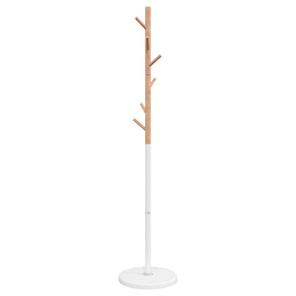 Stumtjener hvit 172 cm pulverlakkert jern