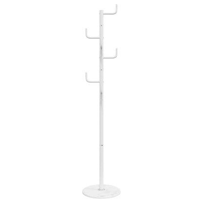 Stumtjener hvit 183 cm pulverlakkert jern