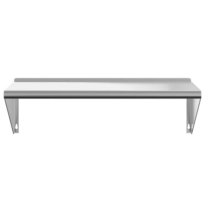 Vegghylle DIV. 100x45x31 cm sølv rustfritt stål