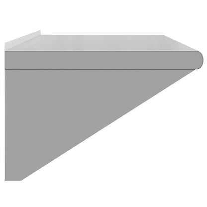 Vegghylle DIV. 100x45x31 cm sølv rustfritt stål