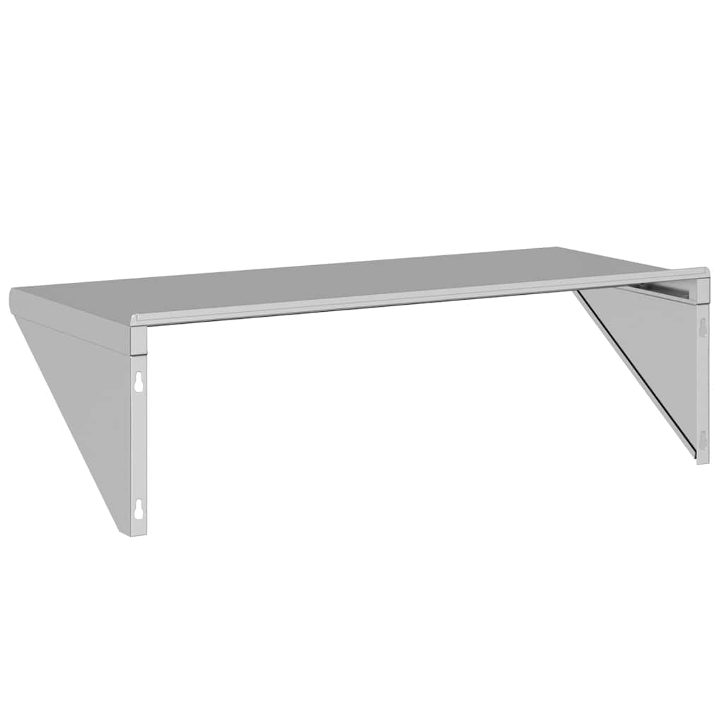Vegghylle DIV. 100x45x31 cm sølv rustfritt stål
