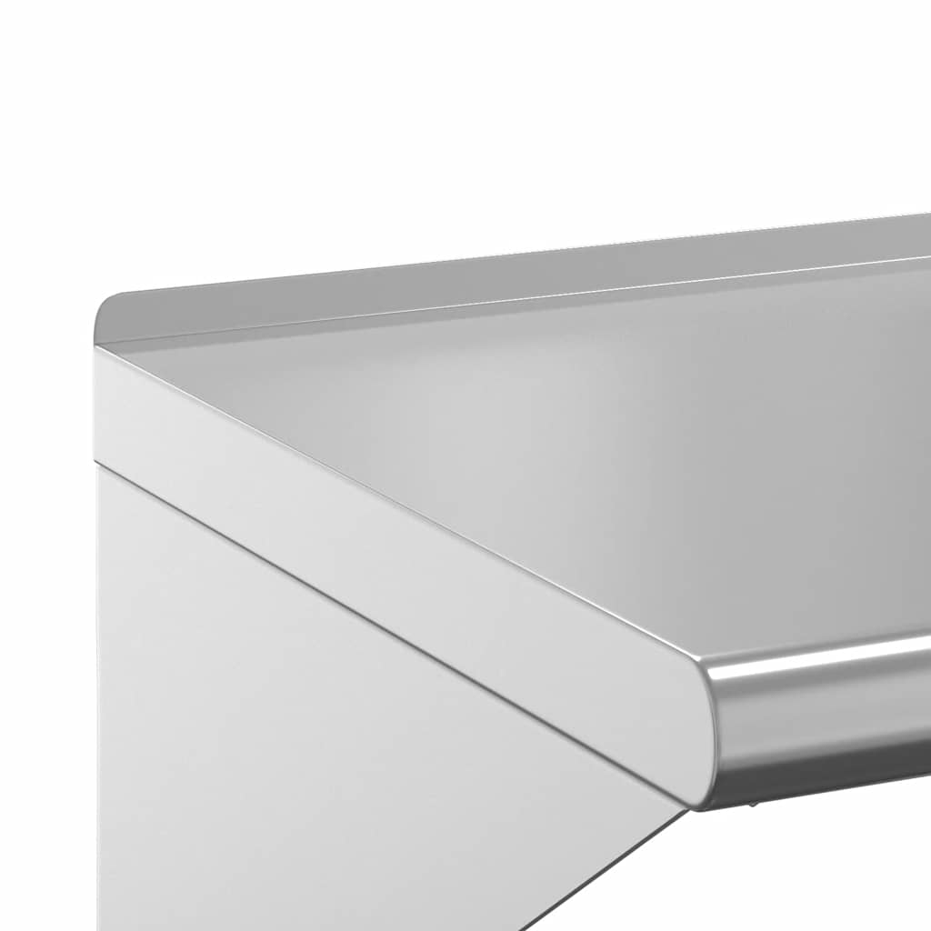 Vegghylle DIV. 100x45x31 cm sølv rustfritt stål