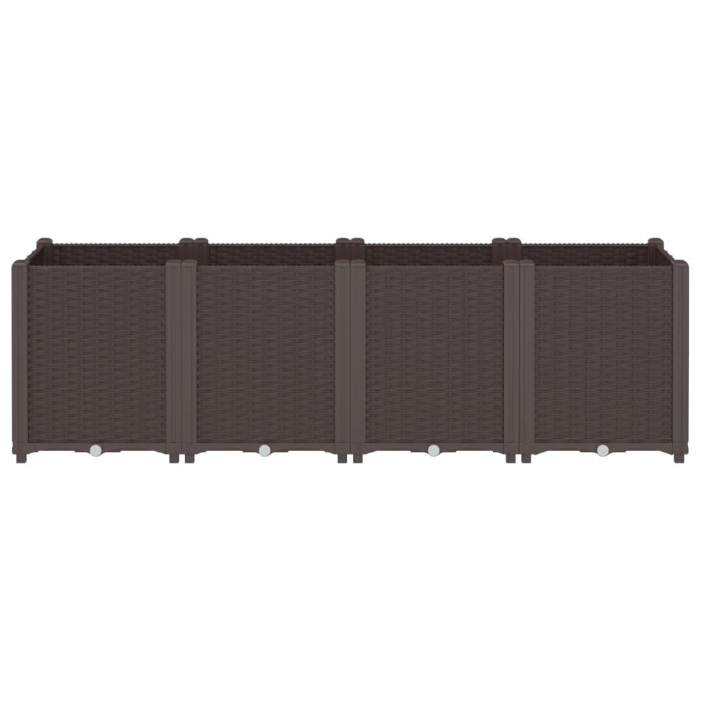 Plantekasse brun 160x40x53 cm PP