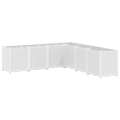 Plantekasse hvit 160x160x53 cm PP