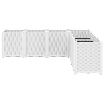 Plantekasse hvit 160x160x53 cm PP