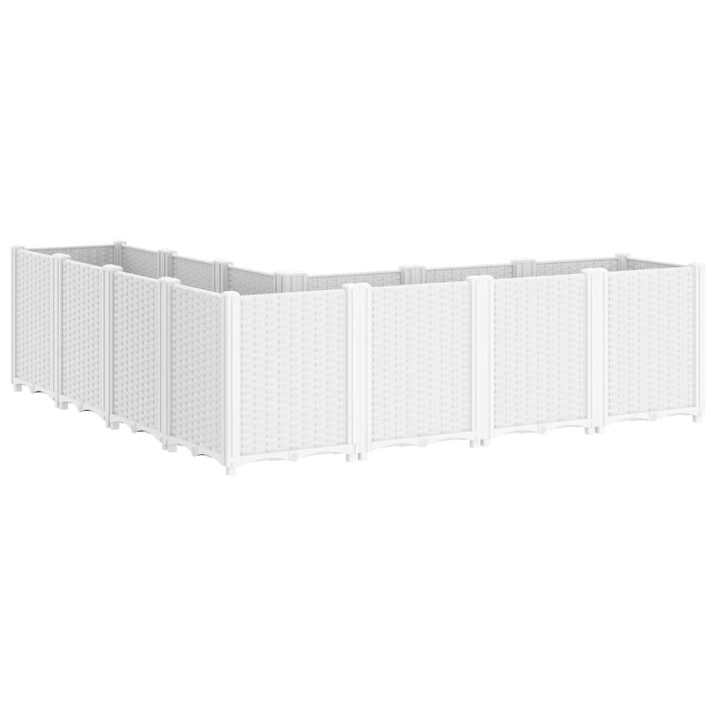 Plantekasse hvit 160x160x53 cm PP