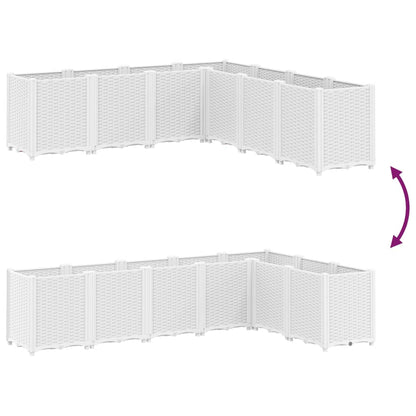 Plantekasse hvit 160x160x53 cm PP