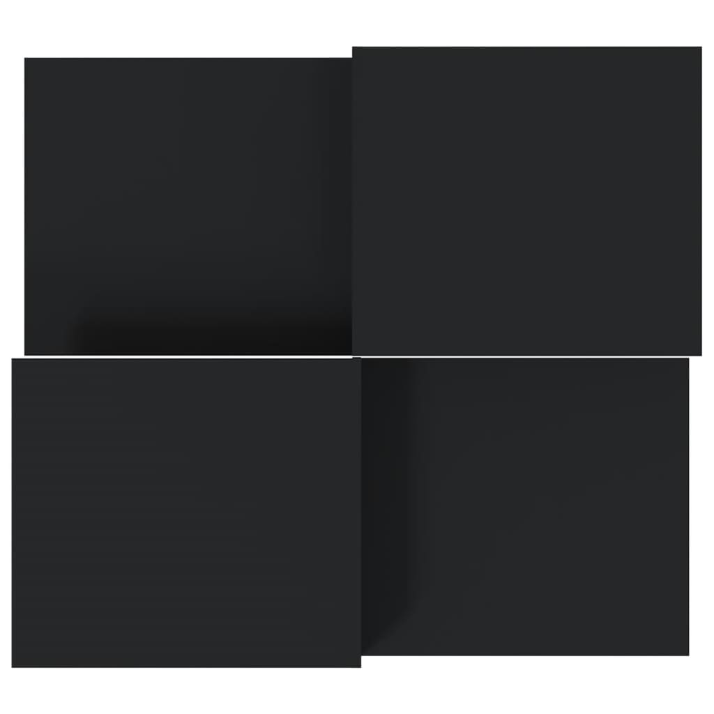 Salongbord Sofabord Svart 2 stk