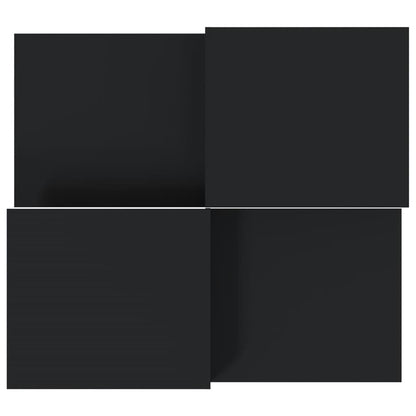 Salongbord Sofabord Svart 2 stk