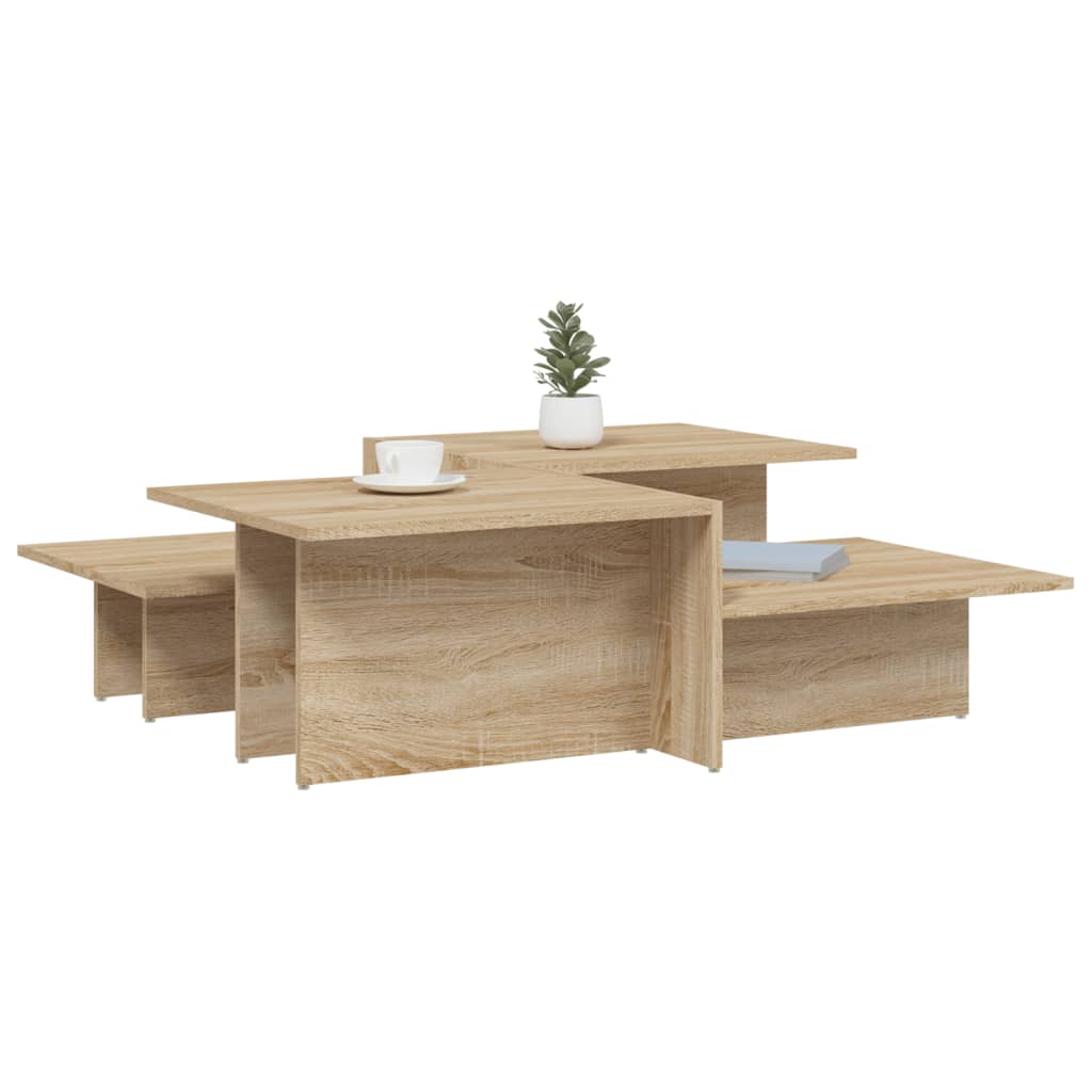 Salongbord Sofabord Sonoma Eik 2 stk