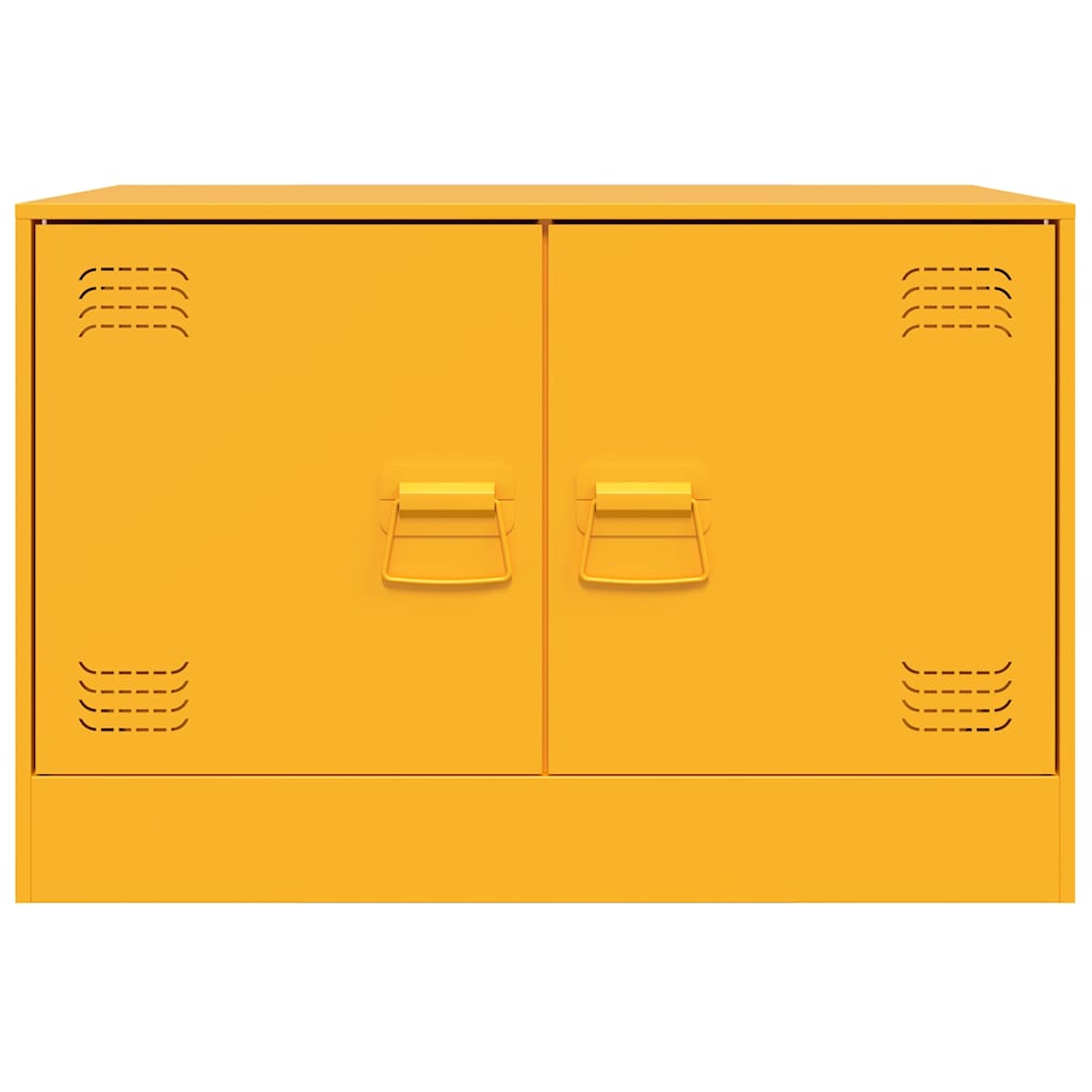 TV-Møbel DIV. TV-benk sennepsgul 67x39x44 cm stål