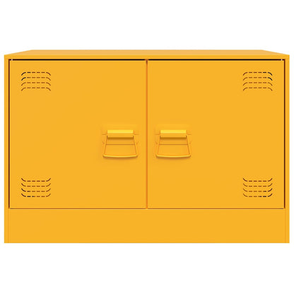 TV-Møbel DIV. TV-benk sennepsgul 67x39x44 cm stål