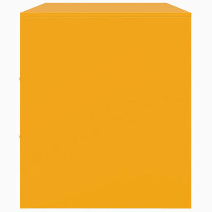 TV-Møbel DIV. TV-benk sennepsgul 67x39x44 cm stål