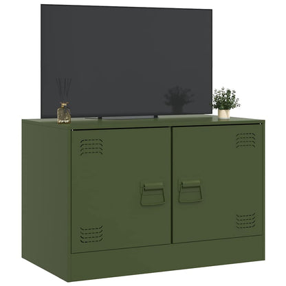 TV-Møbel DIV. TV-benk olivengrønn 67x39x44 cm stål