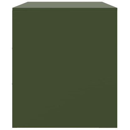 TV-Møbel DIV. TV-benk olivengrønn 67x39x44 cm stål