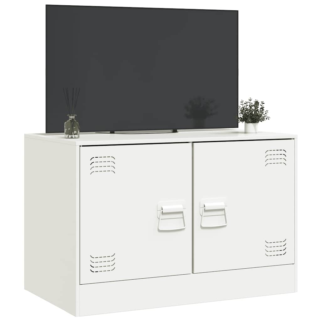 TV-Møbel DIV. TV-benk Hvit 67x39x44 cm stål