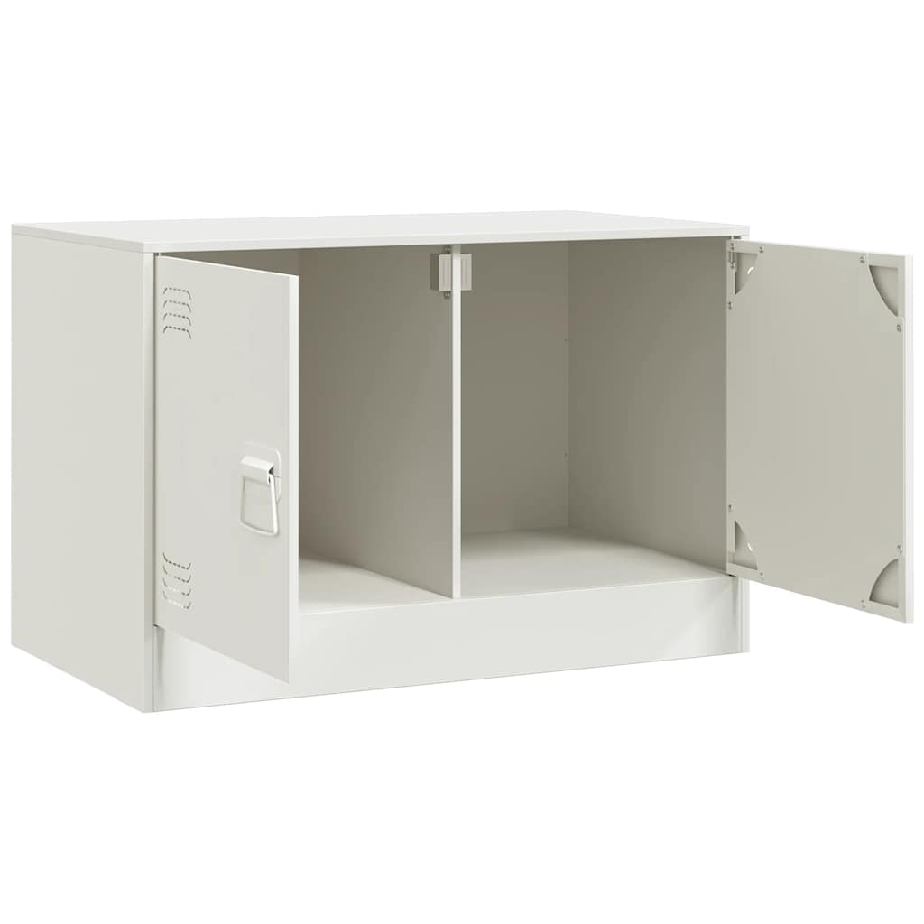 TV-Møbel DIV. TV-benk Hvit 67x39x44 cm stål