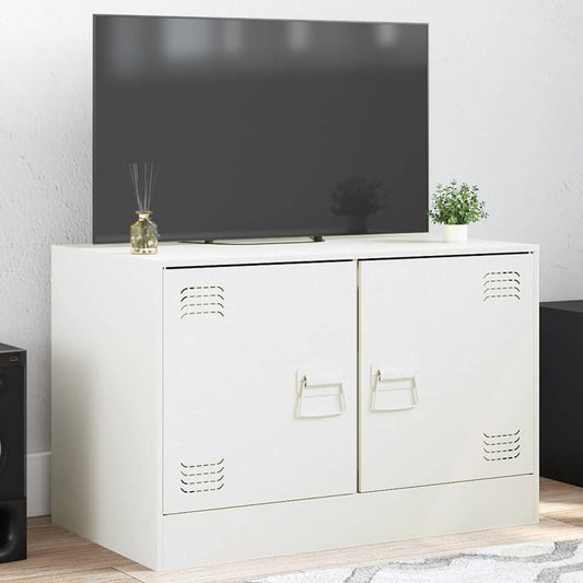 TV-Møbel DIV. TV-benk Hvit 67x39x44 cm stål