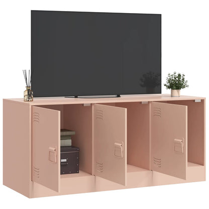 TV-Møbel DIV. TV-benk rosa 99x39x44 cm stål