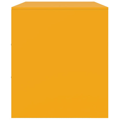 TV-Møbel DIV. TV-benk sennepsgul 99x39x44 cm stål