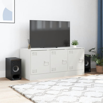 TV-Møbel DIV. TV-benk Hvit 99x39x44 cm stål